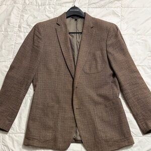 Banana Republic Classic Brown Check Blazer - slim fit